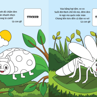 Sách - Combo 6 Cuốn Bé Tô Màu Khám Phá (Kèm 20+ hình dán Sticker vui nhộn) (VT)