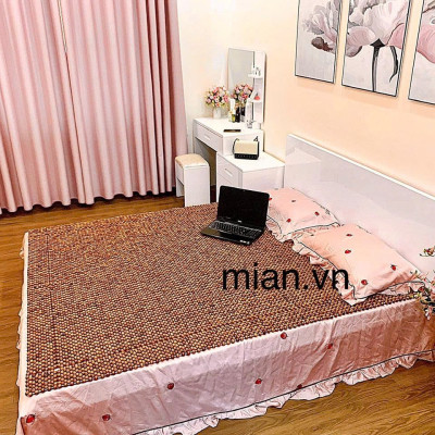 Chiếu Hạt Gỗ Hương Cao Cấp Kích Thước 2,2mx2m  ( video , hình thật )