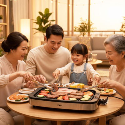 Vỉ nướng điện gia đình không khói COBI CB-2322N - Hàng chính hãng