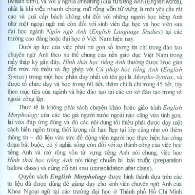 Hình Thái Học Tiếng Anh