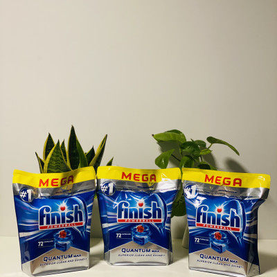 Viên rửa bát Finish Quantum Max 72 viên / hộp