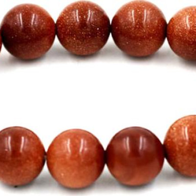 Vòng tay chuỗi hạt đá kim sa 12 ly 15 hạt