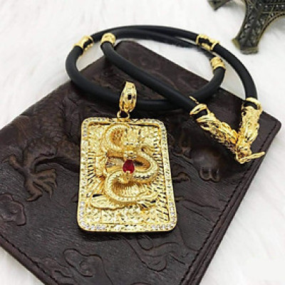 Dây Chuyền Nam Mặt Rồng Vàng Mạ 24k MD54