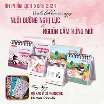 Combo Lịch Bàn 2024 - 365 Ngày Nuôi Dưỡng Nghị Lực Và Nguồn Cảm Hứng Mới