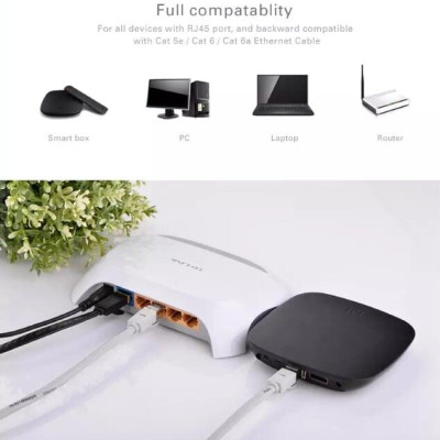 Ugreen UG11272NW107TK 8M màu Đen Cáp mạng LAN CAT7 STP chống nhiễu - HÀNG CHÍNH HÃNG