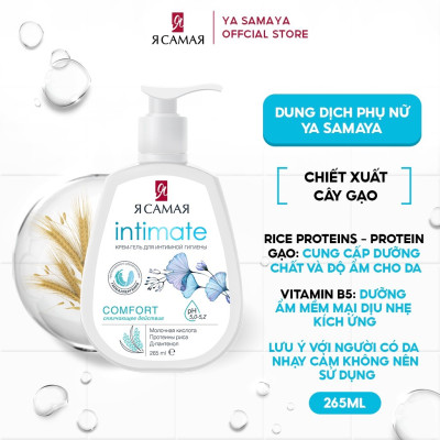 Dung dịch vệ sinh phụ nữ YA SAMAYA R Intimate 265ml - làm sạch dưỡng ẩm