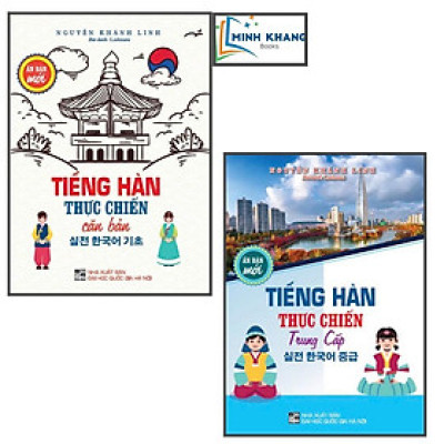 Combo 2 cuốn: Tiếng Hàn Thực Chiến Căn Bản + Trung Cấp (ấn bản mới) (HA)