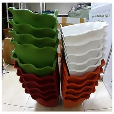 10 Chậu Ốp Tường Bán Nguyệt Trồng Hoa