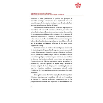 Question Theoriques Et Pratiques Sur Le Socialisme Et La Voie Vers Le Socialisme Au Vietnam