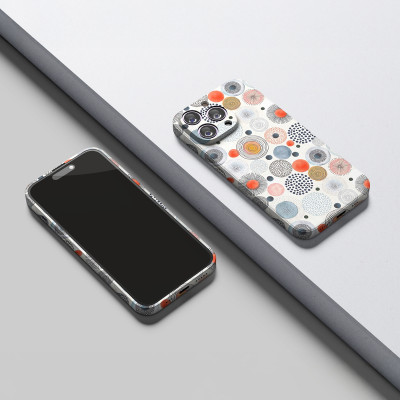 Ốp lưng chống sốc 2m hiệu HOTCASE 3D Scandinavian cho iPhone 17 16 15 14 13 12 11 Pro Max 14 15 16 Plus - Hàng nhập khẩu