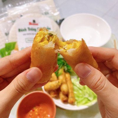 [Sỉ giá tốt] Thùng bánh tráng chả giò Shammi vuông size 22cm túi 200g (bánh đa nem xuất khẩu)