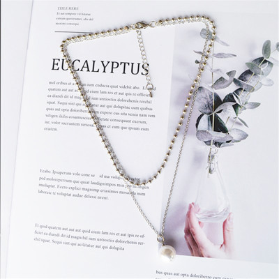 Dây chuyền vòng cổ xích bi tròn mix ngọc trai độc đáo