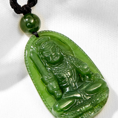 Mặt dây chuyền bất động minh vương đá ngọc bích Ngọc Quý Gemstones