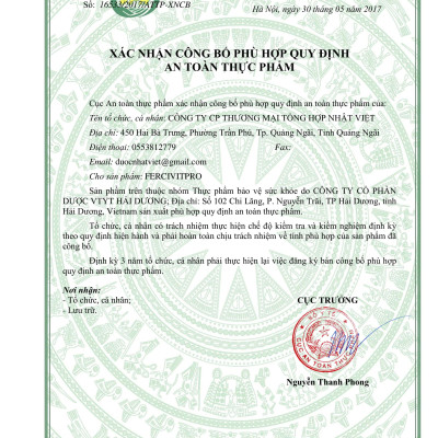 Thực phẩm chức năng - Fercivit Pro