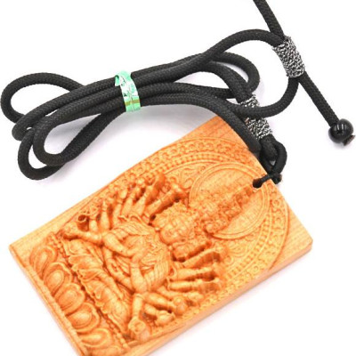 Vòng cổ mặt gỗ hoàng đàn phật - Thiên Thủ Thiên Nhãn - tuổi Tý