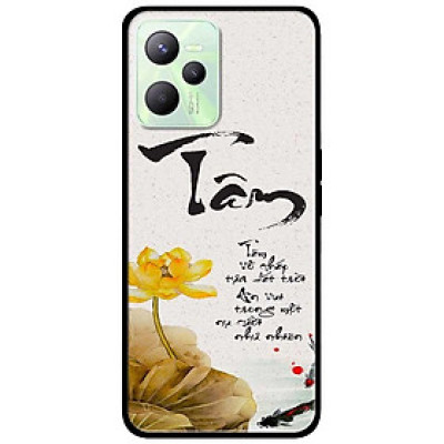 Ốp lưng dành cho Realme C35 mẫu Thư Pháp Tâm Sen
