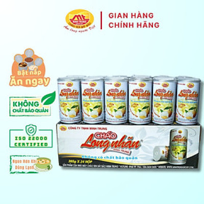 Cháo long nhãn Minh Trung 365g - Cháo Long Nhãn 24 (thùng 24 lon)