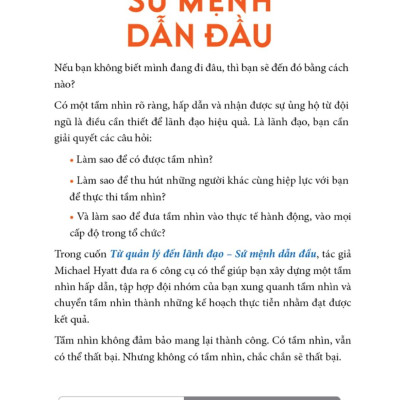 Từ Quản Lý Đến Lãnh Đạo - Sứ Mệnh Dẫn Đầu