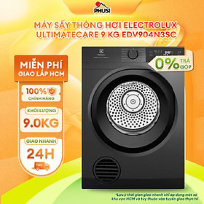 Máy sấy thông hơi Electrolux UltimateCare 9 kg EDV904N3SC- HÀNG CHÍNH HÃNG - CHỈ GIAO HCM