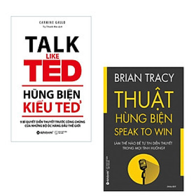 Combo Hùng Biện Hứng Khởi: Thuật Hùng Biện + Hùng Biện Kiểu Ted 3 - 9 Bí Quyết Diễn Thuyết Trước Công Chúng Của Những Bộ Óc Hàng Đầu Thế Giới 