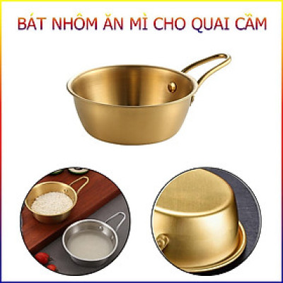 Bát Inox Hàn Quốc Có Tay Cầm Đựng Thức Ăn Tiện Dụng 14Cm