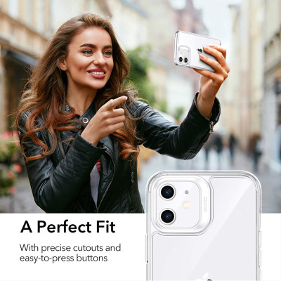 Ốp Lưng Cho iPhone 12 Mini / 12 & 12 Pro / 12 Pro Max ESR Echo Tempered Glass Hard Case (Mặt Lưng Kính Cường Lực) - Hàng Nhập Khẩu