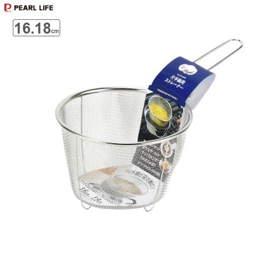 Vợt trụng nhúng mì, hủ tiếu bằng inox Pearl Metal - Hàng nội địa Nhật Bản, nhập khẩu chính hãng