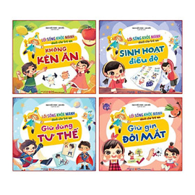 Combo Lối Sống Khỏe Mạnh Dành Cho Trẻ Em (4 Cuốn)