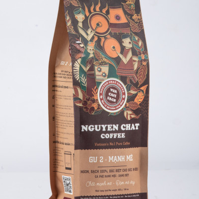 Cà phê xay nguyên chất GU 2 Vietnamese Cofee Style No.2 vị đắng đậm, hậu vị ngọt, hương thơm nhẹ, - 250g