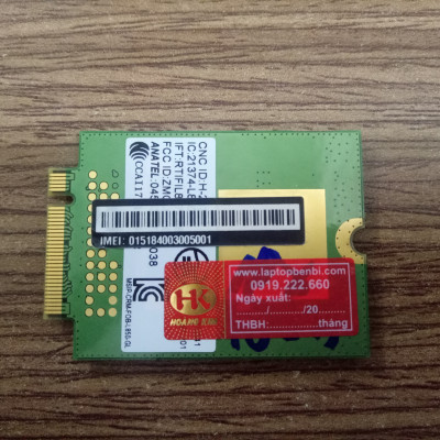 Card WWAN 4G Fibocom L850-GL dùng cho Laptop lenovo thinkad X280,T480,T480s,T580,P52, P52s - Hàng chính hãng