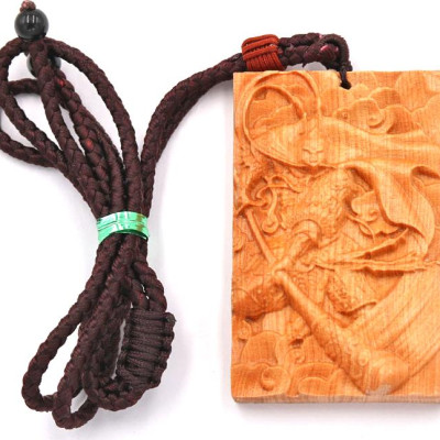 Vòng cổ mặt gỗ hoàng đàn khắc hình Tôn Ngộ Không MG42