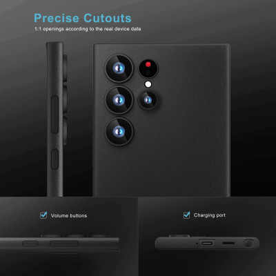 Ốp lưng lụa cho SamSung Galaxy S24 Ultra , S24 Plus, S24 chính hãng Memumi siêu mỏng, chống vân tay - Hàng chính hãng