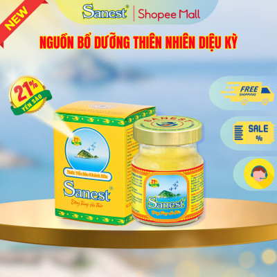  NEW [ Combo 30 lọ] Nước Yến sào Khánh Hòa Sanest 21% - Đông Trùng Hạ Thảo