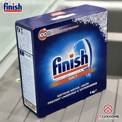 Muối rửa chén bát Finish 4kg kèm túi zip 