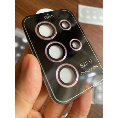 Bộ Len Dán Camera Cho Samsung S25 Ultra / S24 Ultra / S24 Plus / S23 Ultra / S23 Plus / S22 Ultra Có Khung Tự Dán