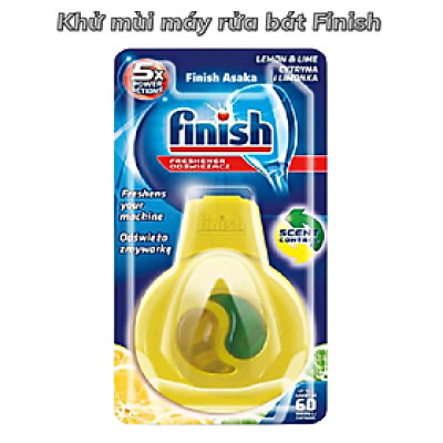Treo khử mùi hôi trong máy rửa bát Finish, Hương chanh - Chính hãng.