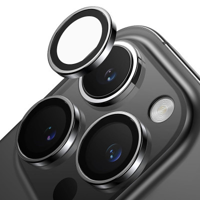 Bộ Lens cường lực Bảo Vệ Camera Trong Suốt dành cho iPhone 16 | 16 Pro | 16 Plus | 16 Pro Max hiệu Kuzoom Gucase Có Khung Hỗ Trợ Dán - Hàng chính hãng 