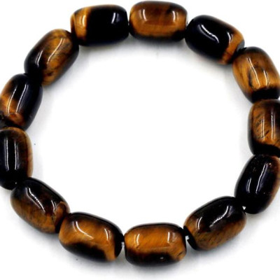 Vòng tay chuỗi hạt đá hình bầu 10mm kèm hộp gỗ