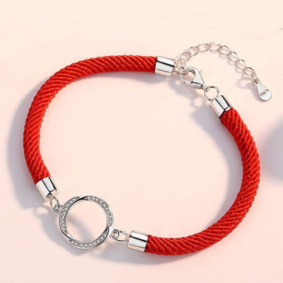 Vòng tay đôi nam nữ 2 màu đỏ đen LT66 cực xinh