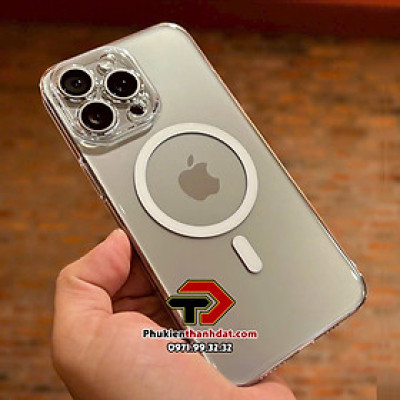 Ốp lưng trong suốt KHÔNG Ố MÀU hỗ trợ sạc không dây Mag,safe  cho iPhone 16 Pro Max, iPhone 16 Pro - Hàng nhập khẩu