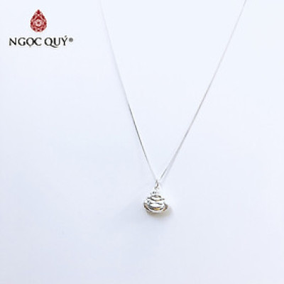Dây chuyền bạc mặt phật di lặc - Ngọc Quý Gemstones