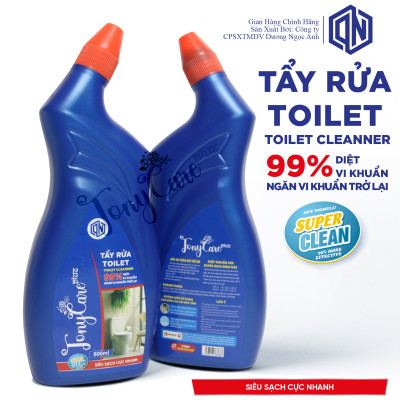 Nước tẩy toilet Tonycare 600ml – Tẩy sạch vết ố vàng, diệt khuẩn, khử mùi hôi – Chính hãng Tonycare