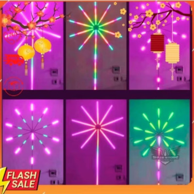 BỘ ĐÈN LED PHAO HOA DÁN TƯỜNG TRANG TRÍ SÁNG HIỆU ỨNG MÀU SẮC CỰC ĐẸP CÓ ĐIỀU KHIỂN TỪ XA