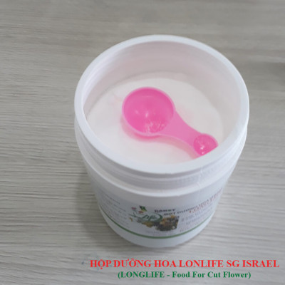 Thuốc cắm hoa lâu tàn Longlife SG nhập khẩu Israel (dạng bột Hủ 1 KG pha 100 L nước) giúp hoa cắm xốp tại Shop Hoa Florist tươi gấp 2 lần và hạn chế thay hoa định kỳ