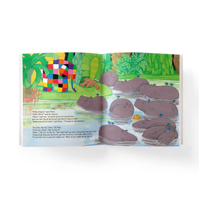 Sách - Elmer Và Bầy Hà Mã - Song Ngữ Anh Việt - Đông A