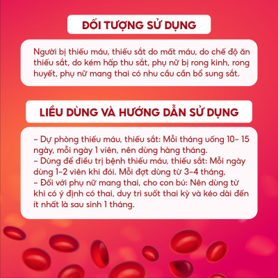 Viên Uống Bổ Sung Sắt Dạng Hữu Cơ VINH GIA Giảm Tình Trạng Thiếu Máu Lên Não, Hoa Mắt, Da Xanh Xao Hộp 30 Viên