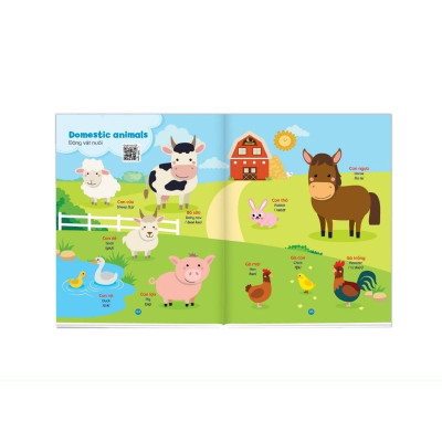 Sách - 900 Câu Giao Tiếp Tiếng Anh - Song Ngữ Việt Anh - Cẩm Nang Mẹ Học Cùng Con Mỗi Ngày Có File Nghe Quét Mã