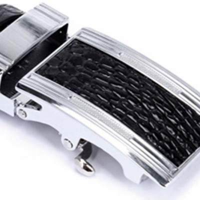 Thắt Lưng Nam Da Cá Sấu Nguyên Con Huy Hoàng HT4204 (120 x 3.5 cm) - Đen