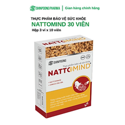 [Hộp 30 Viên] Viên Uống NATTOMIND - Giảm Nguy Cơ Hình Thành Cục Máu Đông - SHINPOONG PHARMA