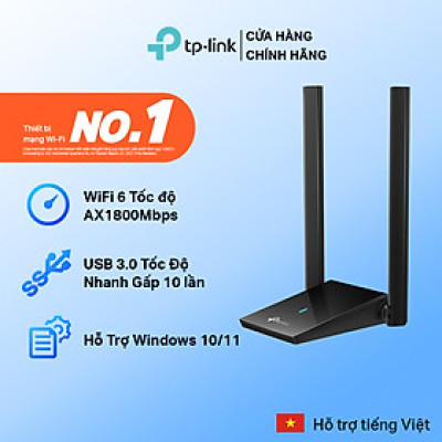 Bộ Chuyển Đổi USB WiFi TP-Link Archer TX20U Plus Ăng Ten Kép Độ Lợi Cao AX1800 - Hàng Chính Hãng